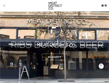 Tablet Screenshot of meatdistrictco.com